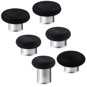 6 in 1 Replacement Thumbsticks for Xbox Elite 2 Controller, Swap Joystick Accessory for Xbox Controller Elite Series 2,Xbox Elite Series 2 Core(Black)