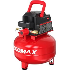 Air Compressor 3 Gallon 1/3 HP Pancake Max 110 PSI Portable Oil-Free Tank