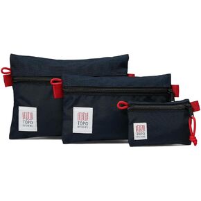 Topo Designs Accessory Bag Bundle, Khaki/Fores, 10.2 x 12.1 x 0.8 9 x 5 x 0.6 5 x 3.5 x 0.4