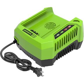 Greenworks PRO 80V 8A Dual Port Rapid Charger | Genuine Battery Charger | Compatible Tools with 75 80V Tools