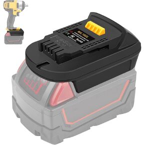 For Dewalt 20V Lithium Battery adapter, Converter for Milwaukee M-18 18V Li-ion Batteries convert to for DeWalt 20V Cordless power Tools (Only adapter)