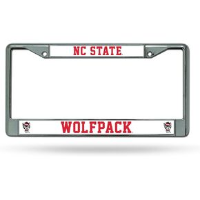 Rico Industries NCAA Purdue Boilermakers Standard Chrome License Plate Frame Team Color, 6 x 12.25-"