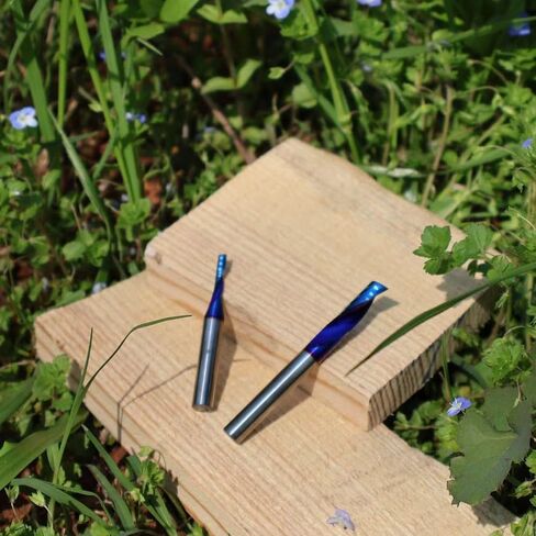 Ruhi UO121 O-Flute Upcut Solid Carbide Router Bit, 1/4" Shank 1/4" Cutting Diameter 2-1/2" OAL for Acrylic & Plastic CNC Milling, Single Flute End Mill in Saudi Arabia