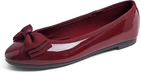 Women's Round Toe Cute Bow Trim Ballet Flats in Saudi Arabia