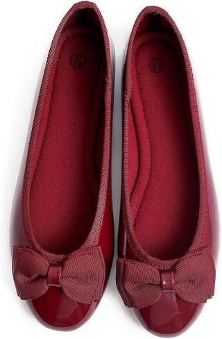Women's Round Toe Cute Bow Trim Ballet Flats in Saudi Arabia