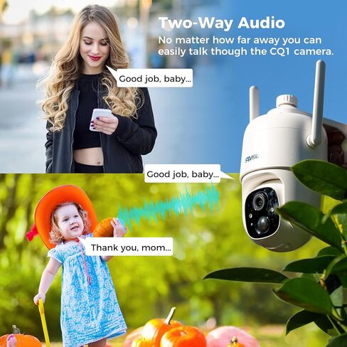 Vicohome 4CQ4G 2K AI Solar Security Camera Wireless Outdoor, Battery Powered Cam, Color Night Vision, Two Way Audio, Motion Detection, Easy to Setup, Audible Flashlight Siren, 180 Days Exchange Policy in Kuwait