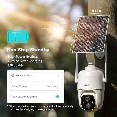 Vicohome 4CQ4G 2K AI Solar Security Camera Wireless Outdoor, Battery Powered Cam, Color Night Vision, Two Way Audio, Motion Detection, Easy to Setup, Audible Flashlight Siren, 180 Days Exchange Policy in Kuwait