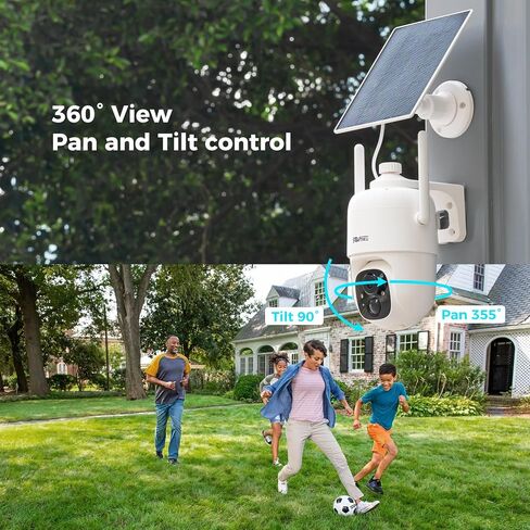 Vicohome 4CQ4G 2K AI Solar Security Camera Wireless Outdoor, Battery Powered Cam, Color Night Vision, Two Way Audio, Motion Detection, Easy to Setup, Audible Flashlight Siren, 180 Days Exchange Policy in Kuwait