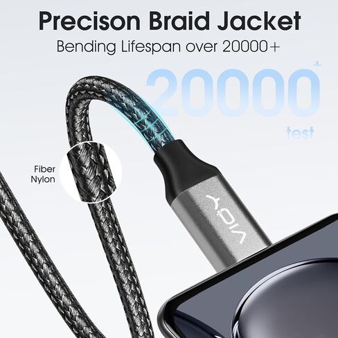 VIOY Aux to USB C 3.3 FT, Type C to 3.5 mm Male Audio Aux Jack Cable-USB C to Aux Male Headphone Car Stereo Cord Compatible with iPhone 15/15Plus/Pro/Pro Max, Galaxy S23 Ultra iPad Pro Air Pixel 7… in Saudi Arabia