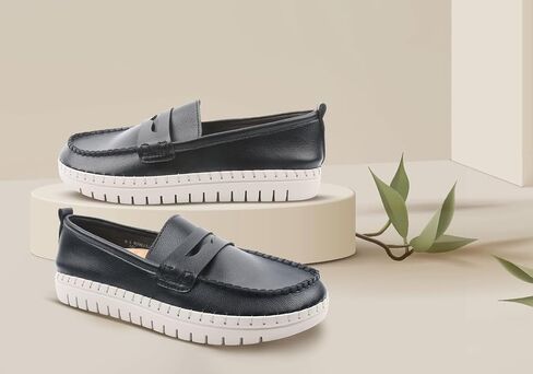 Glolily Elle Loafer Women's Comfort Sneaker - Orthotic Lightweight & Flexible Walking Shoes with Arch Support, Comfortable Casual Fashion Shoes for Women in Saudi Arabia