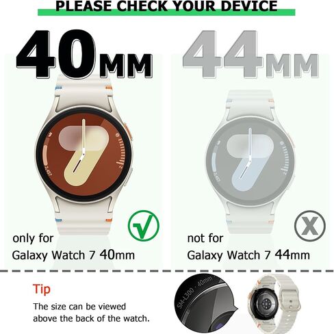 [عبوتان] واقي شاشة شفاف من RICHONE لساعة Samsung Galaxy Watch 7 مقاس 40 مم، جراب TPU ناعم مضاد للانزلاق وغطاء مقاوم للخدش وغطاء حماية كاملة (Galaxy Watch 7 40 مم، شفاف*2) in Saudi Arabia