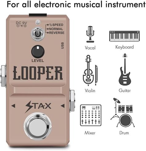 Stax Mini Guitar Effects Power Supply 8 DC Output for 9V Guitar Effects الدواسات in Saudi Arabia