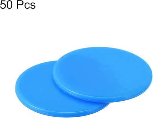 MECCANIXITY Small Plastic Learning Counters Disks Chip Bingo Chip Counting Discs Markers 24mm/0.94 Inch for Math Practice Red, Pack of 50 in Saudi Arabia
