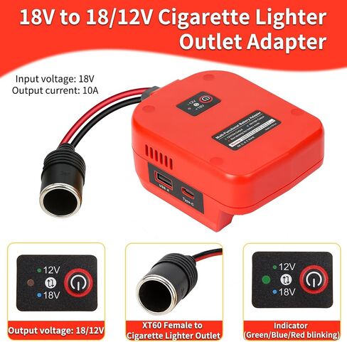 محول خطوة من 20 فولت إلى 12 فولت لـ DeWalt 20v Max لعجلة محول البطارية ، DC 12V 15A 180W Buck Converter منظم لـ Golf Cart RC Truck Light & DIY in Kuwait