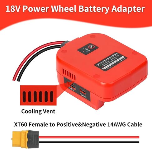 محول خطوة من 20 فولت إلى 12 فولت لـ DeWalt 20v Max لعجلة محول البطارية ، DC 12V 15A 180W Buck Converter منظم لـ Golf Cart RC Truck Light & DIY in Kuwait