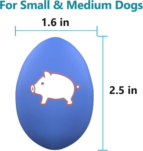 SCHITEC Squeaky Dog Toys, [8 Pack] Latex Squeak Dog Ball for Small Pets & Puppies, 2.3" Soft Rubber Bouncy Interactive Fetch Balls in Kuwait