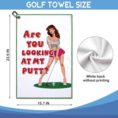 I Know I Play Like A Girl Printed Microfiber Golf Towel, Funny Golf Towel Gifts and Golf Accessories for Women Girlfriend Mom Mother, Mothers Day Birthday Gift for Golf Lover Golfer in Saudi Arabia