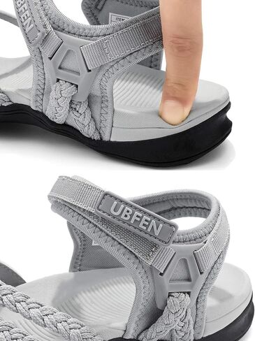 UBFEN Womens Hiking Sandals Sport Walking Adjustable Hook Ankle Straps Comfortable Outdoor Beach Athletic Shoes in Saudi Arabia