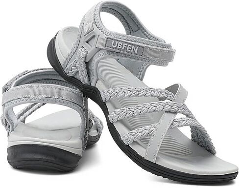 UBFEN Womens Hiking Sandals Sport Walking Adjustable Hook Ankle Straps Comfortable Outdoor Beach Athletic Shoes in Saudi Arabia