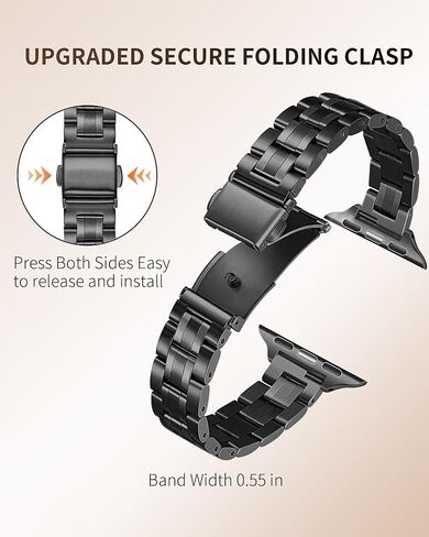 Bling Diamond Case and Metal Band Compatible with Apple Watch Bands | Stainless Steel Strap 46mm 45mm 44mm 42mm 41mm 40mm,Luxury Protective Case For Women iwatch Series 11/10/9/8/7/6/5/4/3/2/1/SE in Saudi Arabia