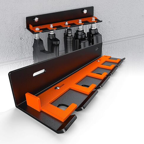 Air Tool Holder, Air Tool Rack for Garage Walls and Tool Cart Storage Organizer，Wall Mounted Lockable Pneumatic Tool Hanger for Air Compressor Tools, Pneumatic Nail Gun, Black-5 Slots in Saudi Arabia