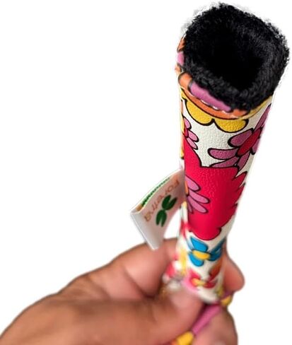 Foretra - Limited Edition Flowers Pattern Putter Headcover Quality PU Leather Magnetic Closure for Mallet Style Putters in Saudi Arabia