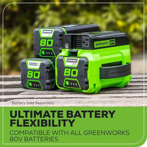 Greenworks Pro 80V (300 Watt) Power Inverter, 120V AC, for Charging Small Electronics, Smart Phones, Tablets, Small Televisions, Tool-Only, IV80A00 in Kuwait