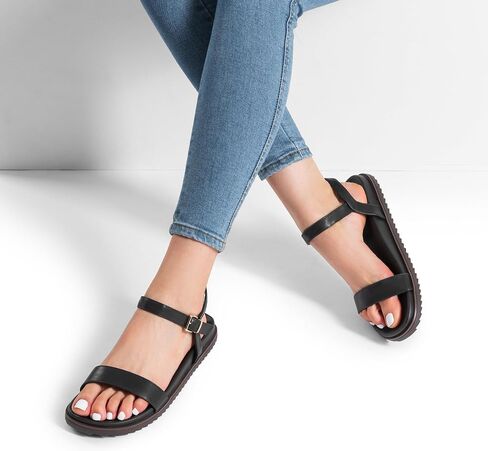 DREAM PAIRS Women's Open Toe Flat Sandals Cute One Band Comfort Arch Support Sandals in Kuwait