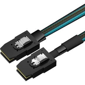 (2 Pack) Internal Mini SAS SFF-8087 to Mini SAS SFF-8087 Mini SAS Cable, 2.1 FT / 65 CM