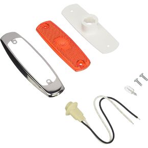 Grote 45662 Red Low-Profile Clearance Marker Light with Bezel (Built-in Reflector)