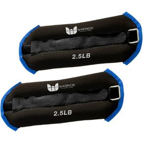 Warrior Adjustable Length Ankle Wrist Weights Pair for Arm and Leg Exercise, Aerobics, Walking, Running, Physical Therapy and Fitness Cardio Strength Training