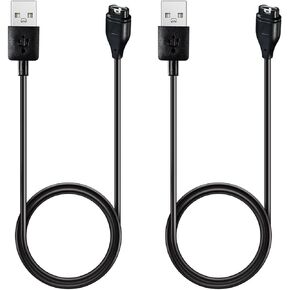 Kissmart Compatible with Garmin Vivosport Charging Cable, Replacement Charger Cable Cord for Garmin Vívosport (Black, 2-Pack)