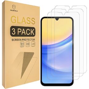 Mr.Shield [3-Pack] Screen Protector For Samsung Galaxy A15 5G / 4G [Tempered Glass] [Japan Glass with 9H Hardness] Screen Protector