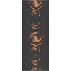 ALAZA Space Moon Yoga Towel Non Slip Soft Sweat Absorbent Mat Towel for Hot Yoga Exercise Pilates 73x27 Inches