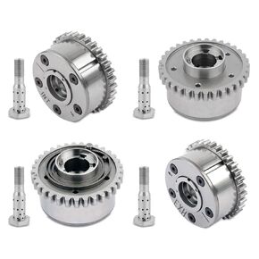 PANGOLIN 4PCS Intake & Exhaust VVT Camshaft Adjuster Timing Cam Gear Variable Cam Sprockets 5184369AH 5184370AH for 3.6L Pentastar V6 Dodge Jeep Ram Engine Aftermarket Part