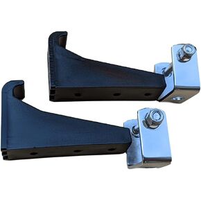 Kenworth Peterbilt Hood Latch Bracket sets -polished stainless steel brackets