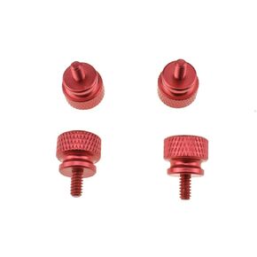 Hahiyo Anodized Aluminum Thumbscrews 6#-32 Thread Size Large Knurled Head Cage Mounts Hand Tighten Easy Grip Turn Not Damage Short Inside Sturdy Sleek for Computer Case PCI Slot Gold 10PCS