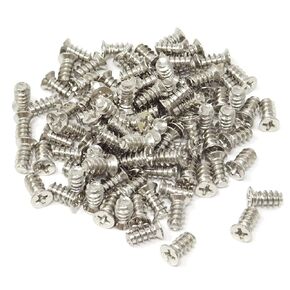 Honbay 100PCS M5x10 Computer Case Fan Screws Computer Cooling Fan Mount Screws Self-Tapping Screws (Black Zinc)