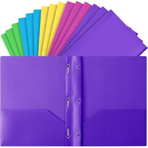 Mr. Pen- Plastic Folders with Pockets and Prongs, 15 Pack, Vibrant Colors, Pocket Folders, Folders with Prongs, File Folders with Fasteners, 2 Pocket Folder, Folder with Pockets, Two Pocket Folder