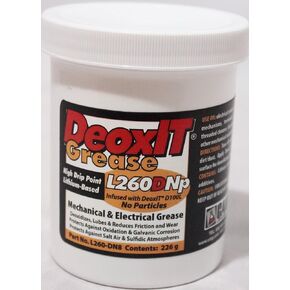 Deoxit L260DNp Plus Mechanical and Electrical Grease - Infused with DeoxIT D100L to Help Break up Oxidation - 226g jar
