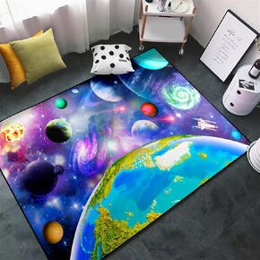 Solar System Rug-Space Rug for Boys Room Galaxy Rug Space Carpet for Kids Room Outer Space Room Decor for Boys Kids Space Rug Space Themed Bedroom Decor,2'×3' in Kuwait