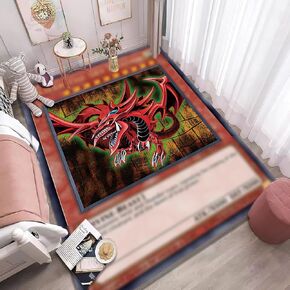 Anime Rug for yugioh Anime Carpet Boys' Room Decoration Game Children's Carpet Bedroom Aesthetic Soft Carpet Decorative Carpet 100 * 150cm (40 * 60in) (1)