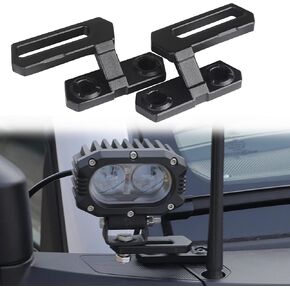 Seven Sparta Dual A-Pillar Light Mount Off-Road Ditch Lights Mounting Brackets Compatible with 2021 2022 2023 Ford Bronco Accessories 2/4 Door (1 Pair)