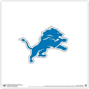 Trends International Gallery Pops NFL Detroit Lions - Primary Mark Wall Art, Black Framed Version, 12'' x 12''