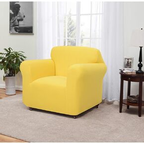 Madison Sanctuary Jersey Chair Slipcover, Yellow