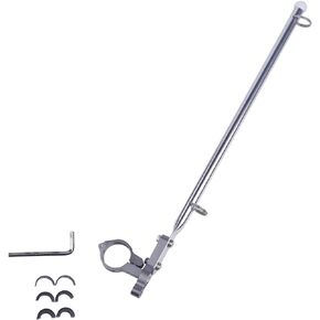 Boat Flag Pole Rod Holder, Boats Flags Hardware Kit Accessories, Pulpit Staff for Yacht Marine, Rail Mount, Stainless Steel, Fit 7/8" - 1 1/4" Round Rail in Kuwait