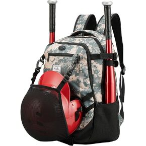 Baseball Bag Backpack for Basketball Soccer Volleyball Football Softball Equipment with Shoes and Ball Compartment