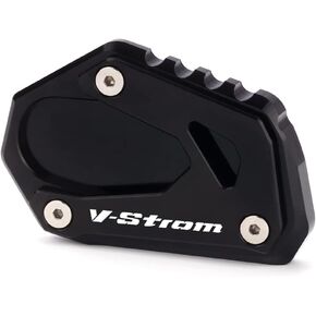 For SUZUKI V-Strom 1000 1000XT DL1000 2014-2021 V-Strom 1050 1050XT DL1050 2019-2022 Kickstand Foot Side Stand Enlarge Extension Plate Pad vstrom 1000 1050 xt Accessories (black)