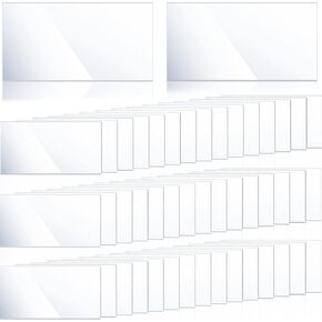 500 Pcs Clear Plastic Tags for Protecting Shelf Label, Price Tag Sign and Ticket Shelf Paper Label Holders for Storage Bins Library Shelf Dividers Markers for Classroom Office (2.5 x 1.25 Inches)