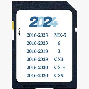 Latest GPS Navigation SD Card BHP166EZ1T for 3 6 CX-3 CX-5 CX-9 MX-5 USA/Canada/Mexico 2023